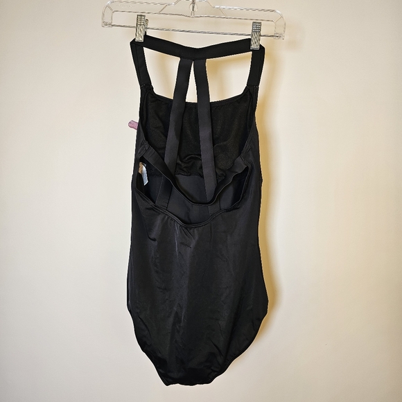 Balera grey high-low tulle skirt SA + black bodysuit ballet dance costume sz MA - Picture 8 of 9